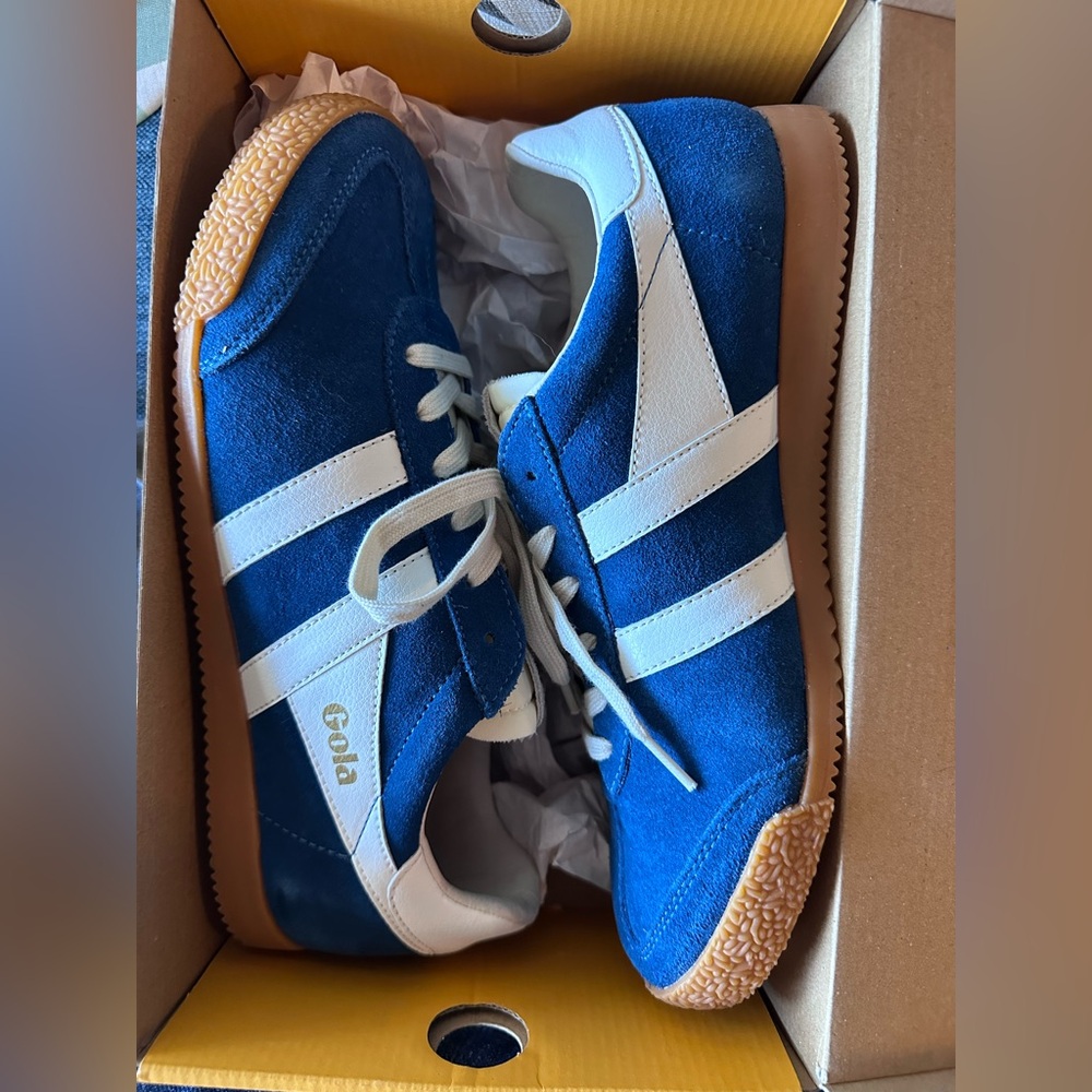 Gola Elan Men's US 9 Bright Blue and White Sneakers EUR 42 NWT